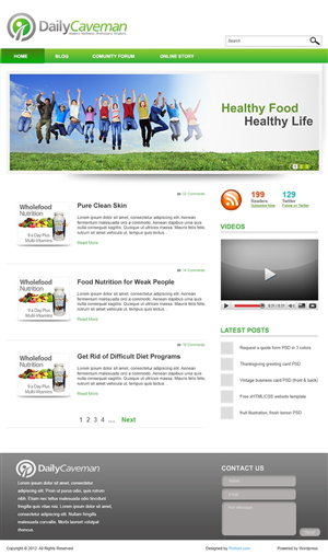 Wordpress Design by Naavyd for this project | Design: #1116575