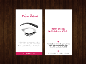 Eyebrow Tattooist  business card design | Diseño de Tarjeta de Presentación por  Artman