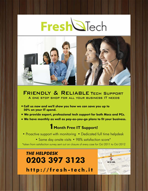 Flyer Design by Sbss for Fresh Tech Ltd | Design: #1119453