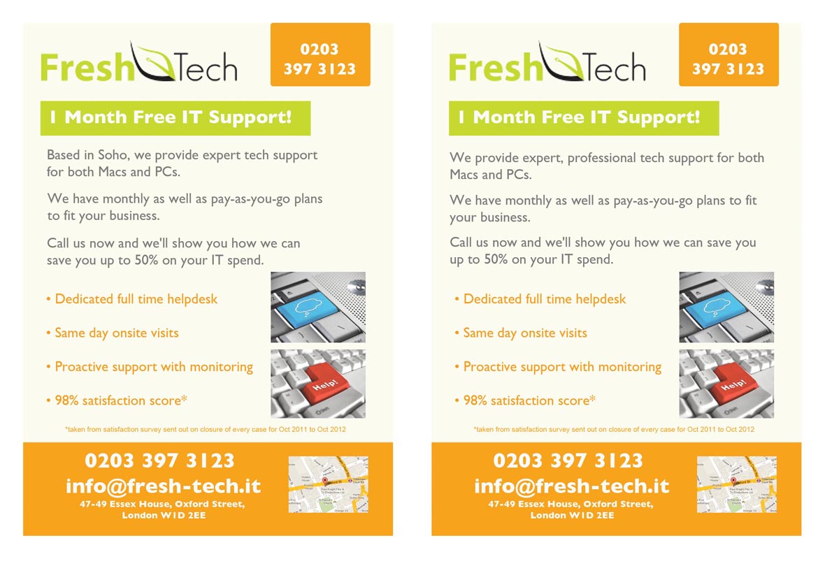 Flyer Design by Lou Sharp for Fresh Tech Ltd | Design #1139957