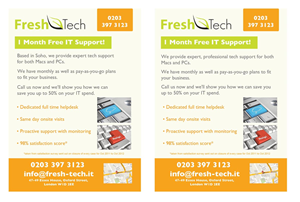 Design de Flyer par Lou Sharp pour Fresh Tech Ltd | Design #1139957