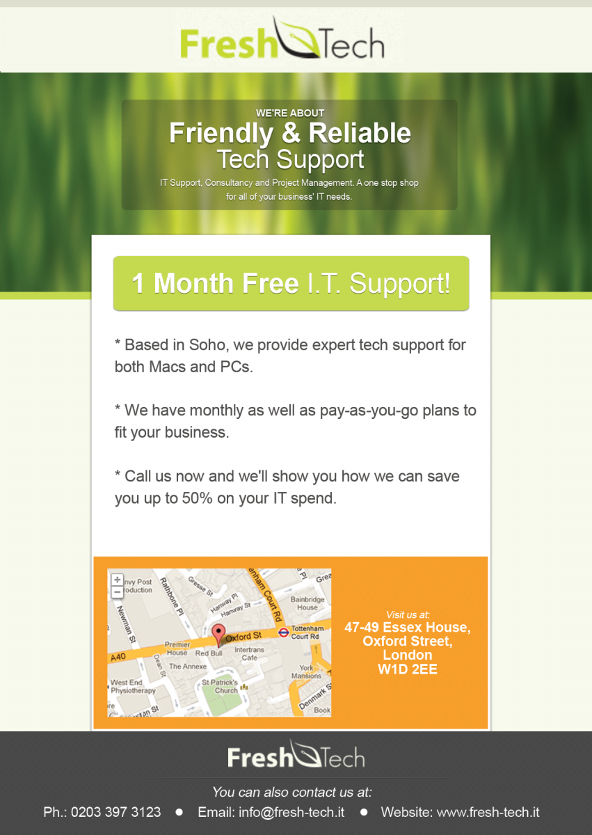Flyer Design by FCJ_GRAPHICS for Fresh Tech Ltd | Design #1136774
