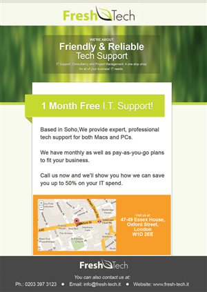 Flyer Design by FCJ_GRAPHICS for Fresh Tech Ltd | Design: #1136853