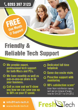 Flyer Design by rkailas for Fresh Tech Ltd | Design: #1139677