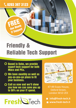 Flyer Design by rkailas for Fresh Tech Ltd | Design: #1145023