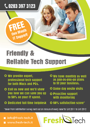 Flyer Design by rkailas for Fresh Tech Ltd | Design: #1145502