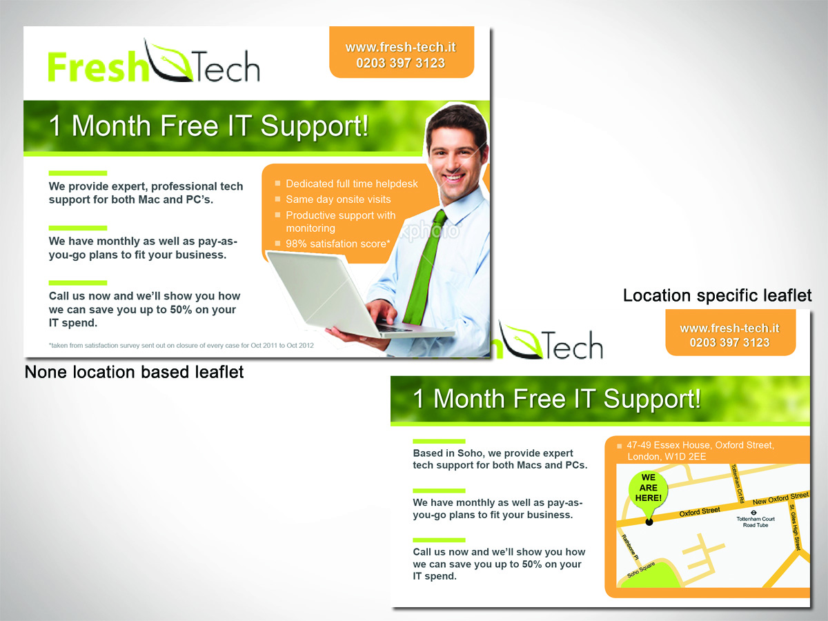 Flyer Design by Alison for Fresh Tech Ltd | Design #1126511