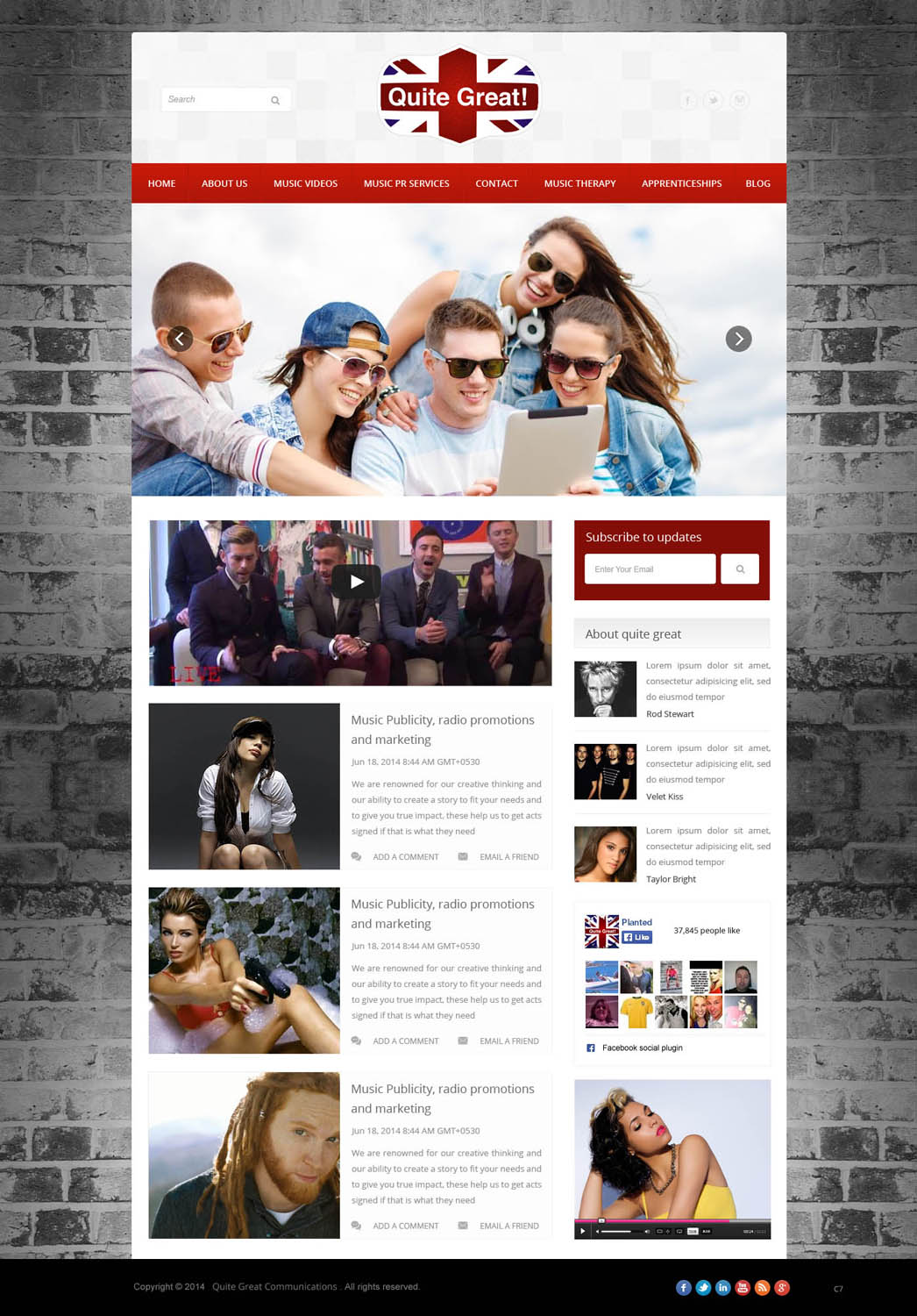 Web Design by pb for quite great | Design #4070703