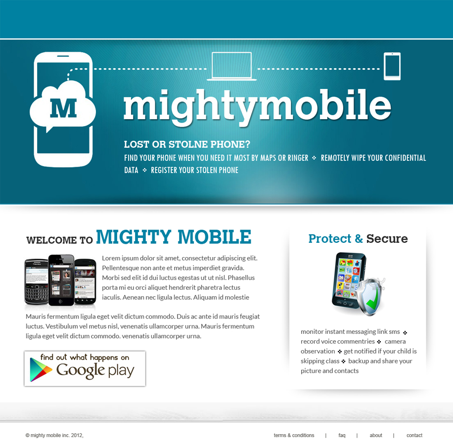 Web Design by Expert Designer for Mighty Mobile | Design #1168646
