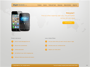 Web Design by pb for Mighty Mobile | Design: #1126024