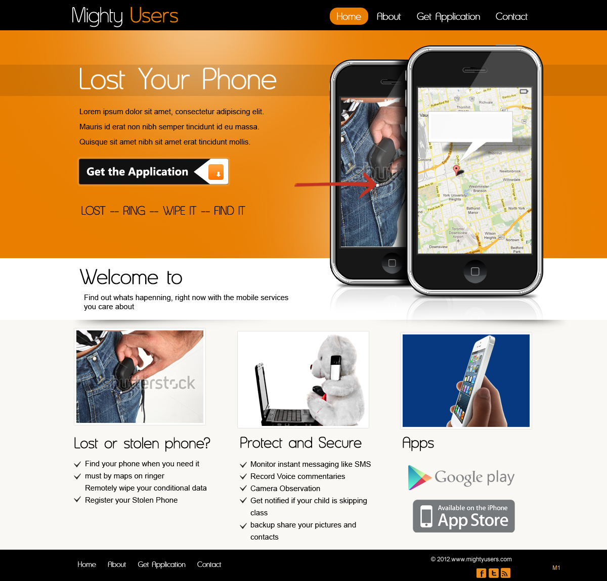 Web Design by pb for Mighty Mobile | Design #1126027