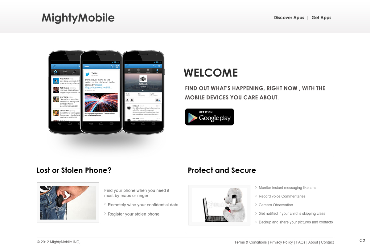 Web Design par pb pour Mighty Mobile | Design #1126029
