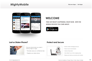 Web Design by pb for Mighty Mobile | Design: #1126029
