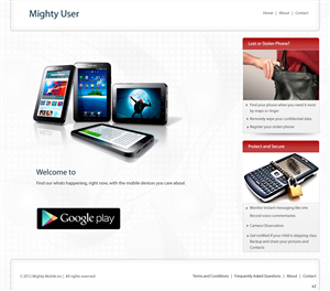Web Design by pb for Mighty Mobile | Design: #1126037