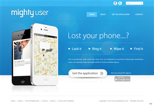 Web Design by pb for Mighty Mobile | Design: #1126047