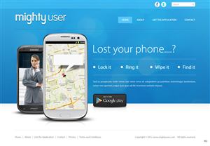 Web Design by pb for Mighty Mobile | Design: #1131423