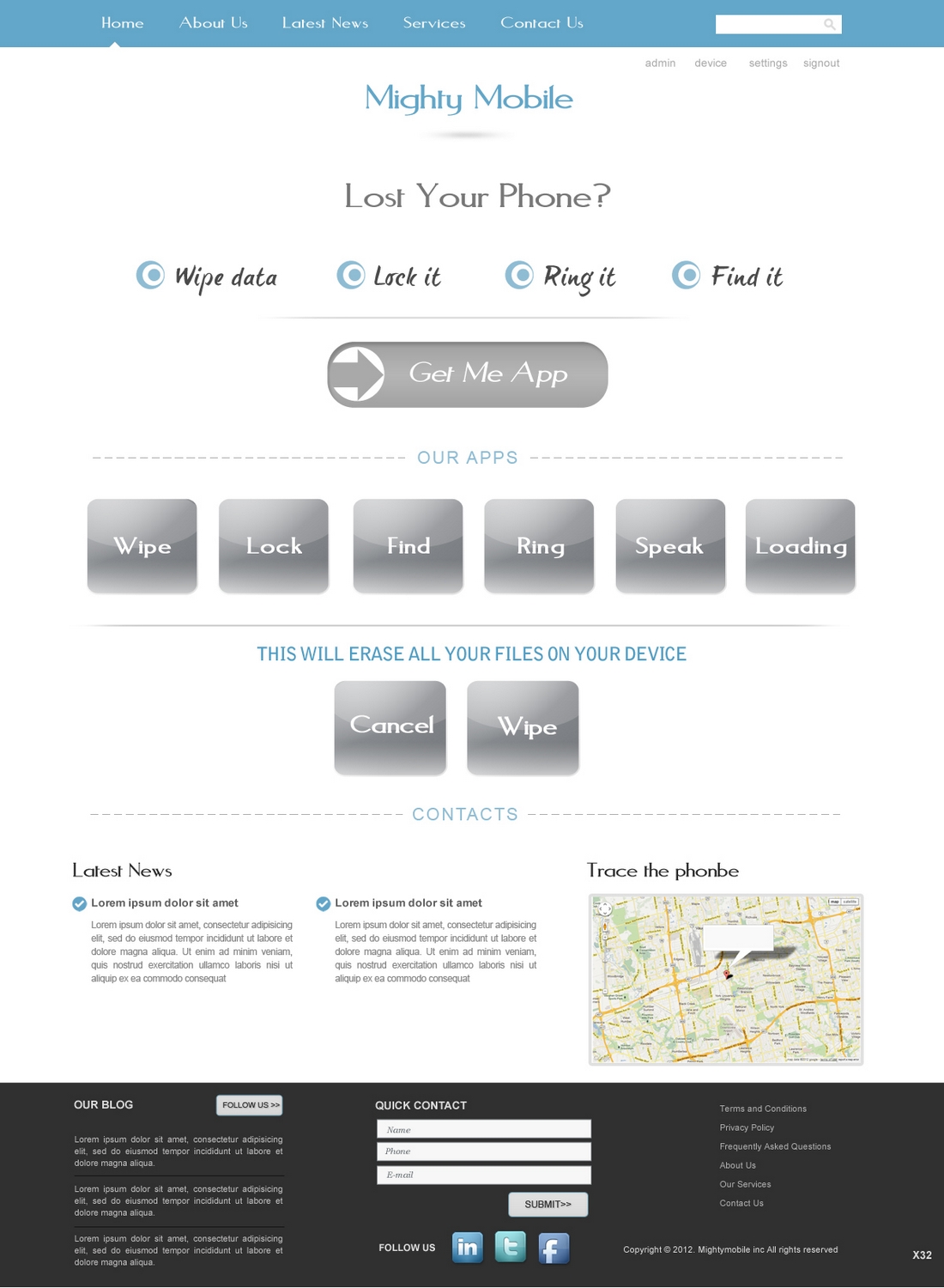 Web Design by pb for Mighty Mobile | Design #1131574