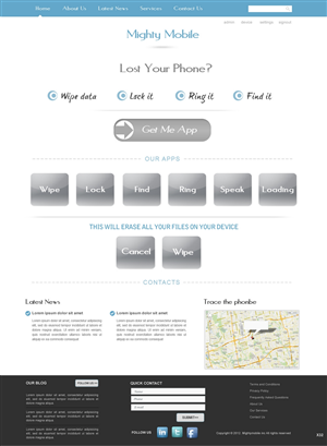 Web Design by pb for Mighty Mobile | Design: #1131574