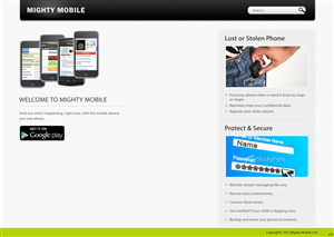 Web Design by pb for Mighty Mobile | Design: #1134240