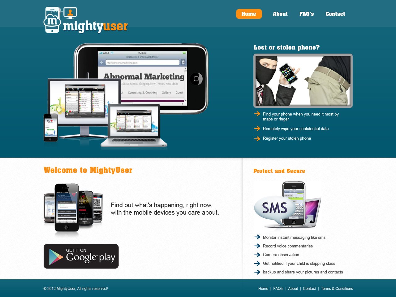 Web Design by TechWise for Mighty Mobile | Design #1141461