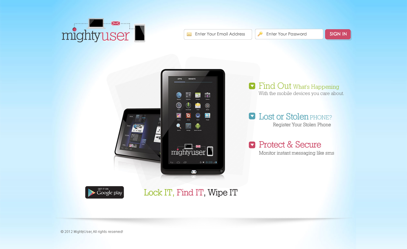 Web Design by TechWise for Mighty Mobile | Design #1149745