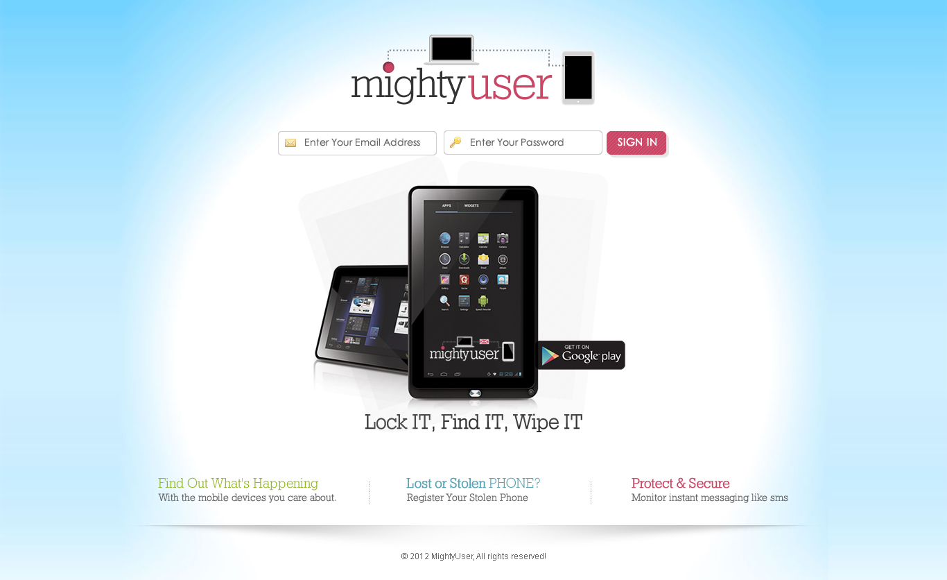 Web Design by TechWise for Mighty Mobile | Design #1149748