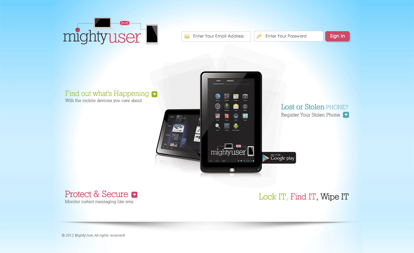 Web Design by TechWise for Mighty Mobile | Design #1149750