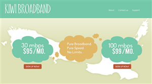 Web Design by Media Royale for Kiwi Broadband | Design #4054735