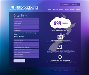 Web Design by jeckx2 for Kiwi Broadband | Design: #4058821