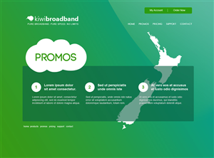 Web Design by jeckx2 for Kiwi Broadband | Design: #4069025