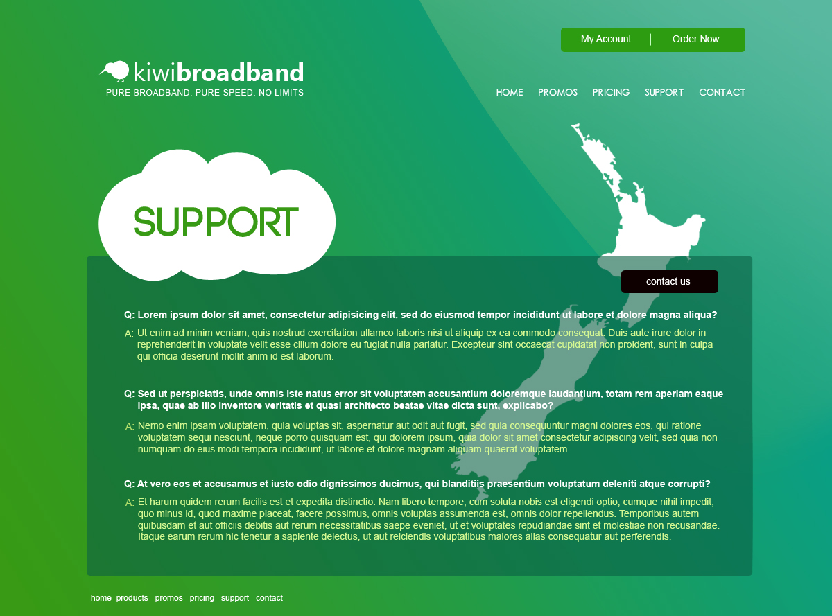 Web Design by jeckx2 for Kiwi Broadband | Design #4069053