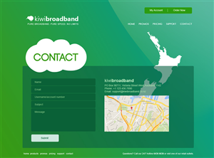 Web Design by jeckx2 for Kiwi Broadband | Design: #4069074