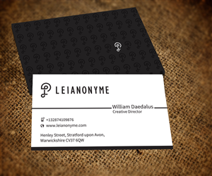 Business Card Design by Sarah Haroon for this project | Design: #4054122