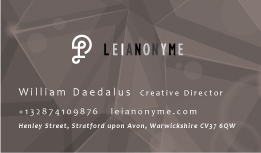 Business Card Design by heavenway