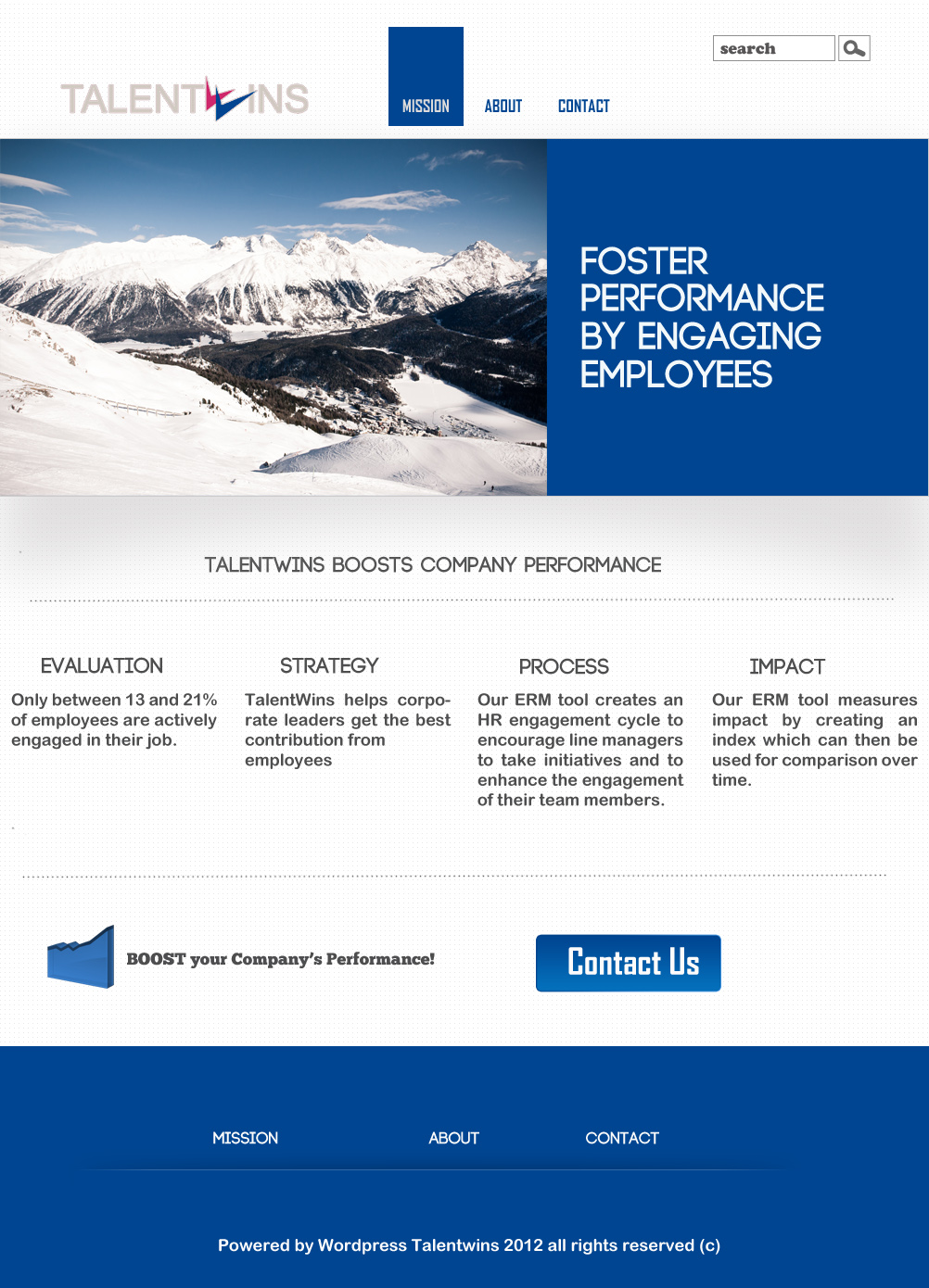 Design Wordpress par AK pour ce projet | Design #1144322