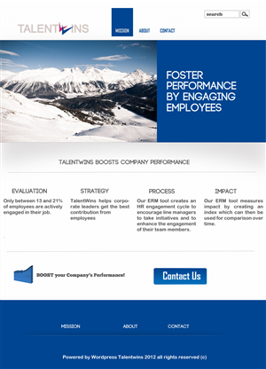 Design Wordpress par AK pour ce projet | Design : #1144322