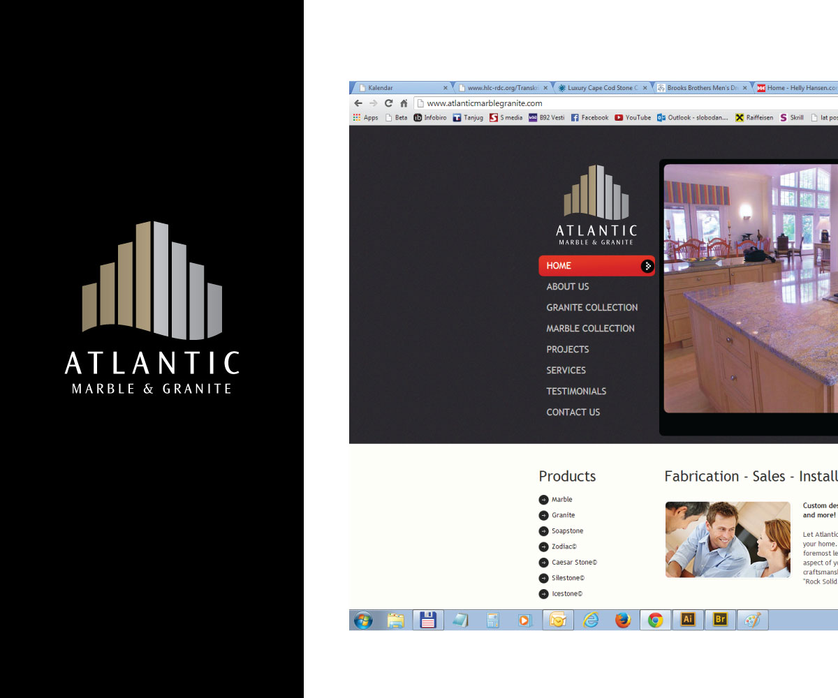 Diseño de Logo por Slobodan Cagic para United Marble Fabricators | Diseño #4074012