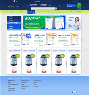Web Design Nutrition supplements  (Magento 5 pages) | Web Design by Ivansan