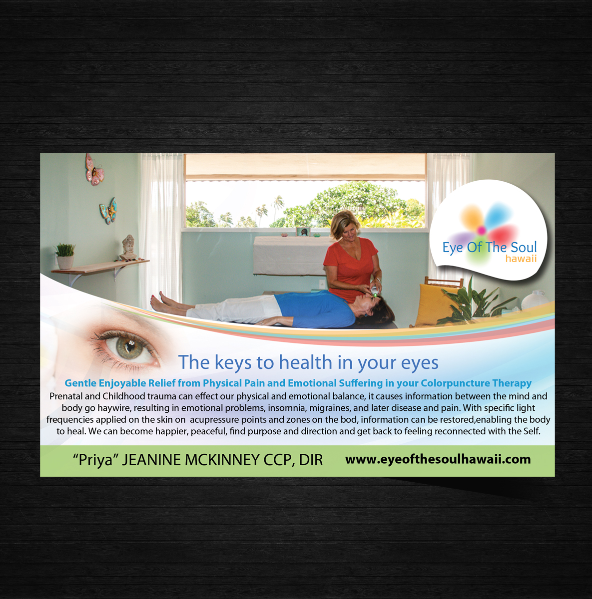 Design Publicitaire par uk pour Eye of The Soul, Hawaii | Design #4057105