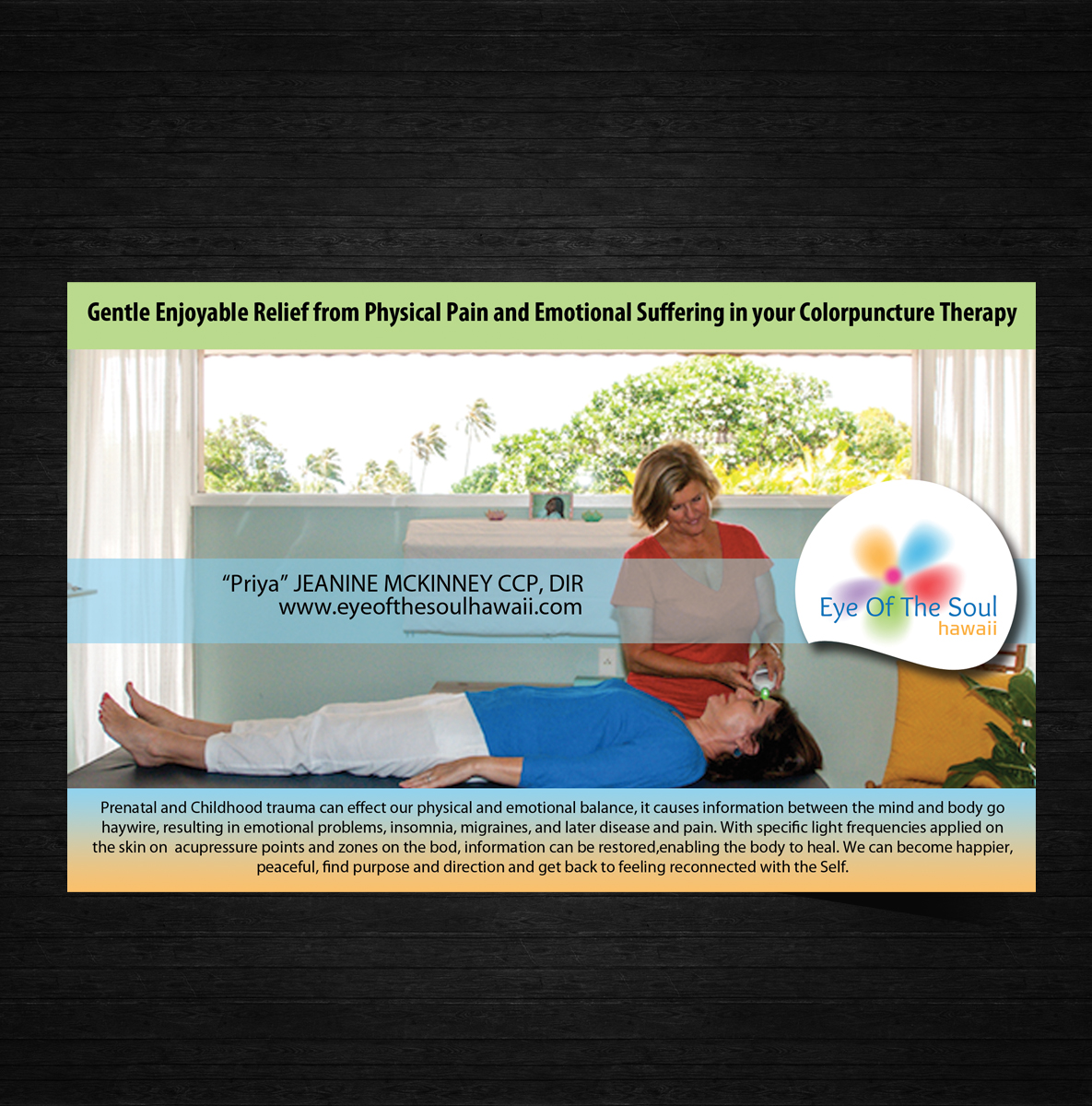 Advertisement Design by uk for Eye of The Soul, Hawaii | Design #4057205