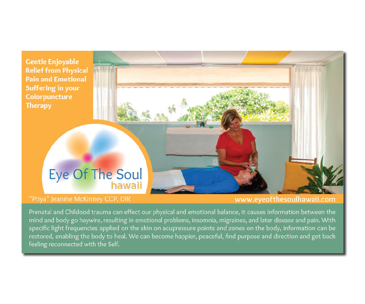 Advertisement Design by Ellie Afonso for Eye of The Soul, Hawaii | Design #4056777