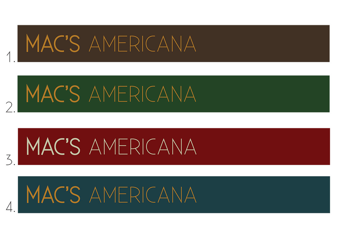 Logo Design by Mr Rosser for Mac's Americana | Design #1120445