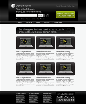 Web Design by logoclinic for DomainNames.com.au | Design: #157667