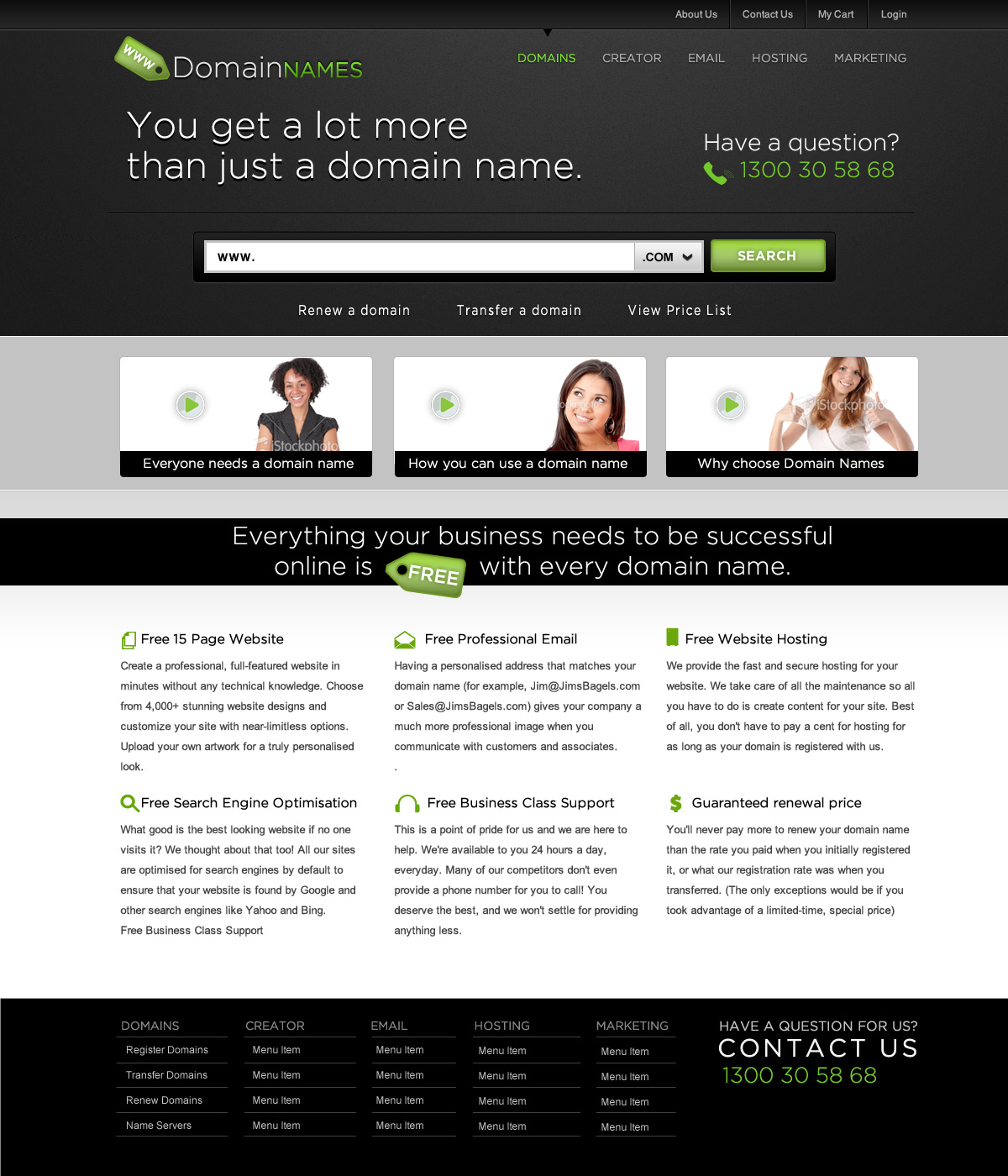 Diseño Web por Fielding Ideas para DomainNames.com.au | Diseño #154916