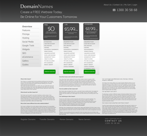 Web Design by Andrea for DomainNames.com.au | Design: #147937