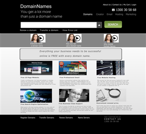 Web Design by Andrea for DomainNames.com.au | Design: #150388