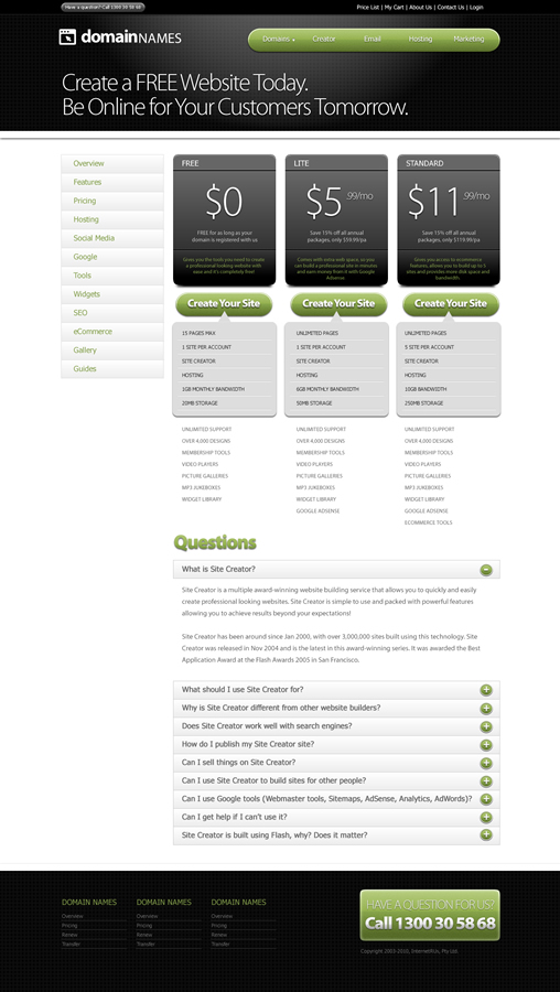 Web Design by Argentinian Freelancer for DomainNames.com.au | Design #152884