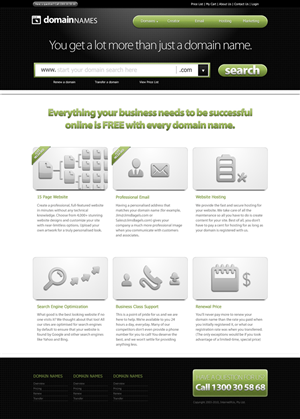 Web Design by Argentinian Freelancer for DomainNames.com.au | Design: #152889