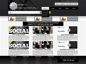 Web Design by Mayank Patel for DomainNames.com.au | Design: #152828