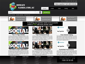 Web Design by Mayank Patel for DomainNames.com.au | Design: #152829